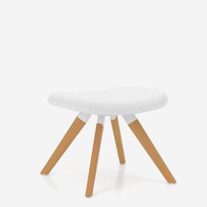 Hocker Kusch+Co Volpe mit gepolsterter Sitzfläche und Holzgestell