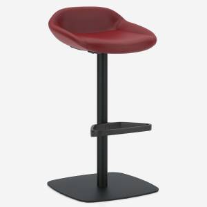 Barhocker Kusch+Co Lupino mit gepolsterter Sitzschale und höhenverstellbarem Säulengestell
