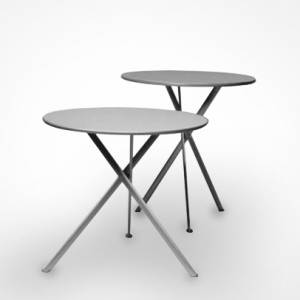 Design Beistelltisch Set rund Beistelltische rund , Radar - adeco, Tripod