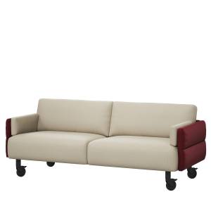 Loungesofa Assmann Büromöbel Consento Cremona auf Rollen für flexible Aufenthaltsbereiche