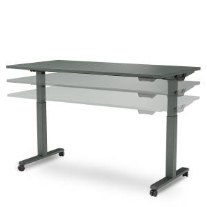 Höhenverstellbarer Klapptisch Assmann Büromöbel Cantaris Lift mit rollbarem Gestell