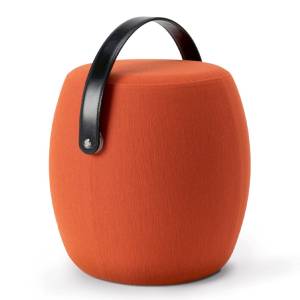 Sitzhocker Offecct Carry On mit Ledergriff für flexible Nutzung in Lounge- und Wartebereichen