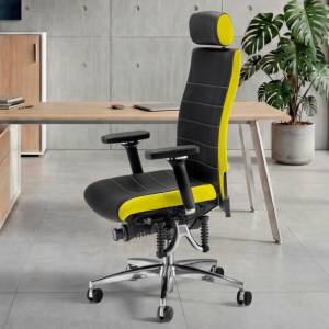 ergonomischer Bürodrehstuhl Haider Bioswing BIOSWING 660 iQ AIR mit perforiertem Lederbezug