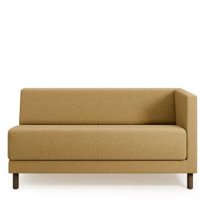 Modulares Sofa Profim Vancouver Lite mit einseitiger Rückenlehne für kompakte Wartebereiche