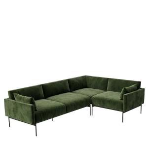 Modulares Ecksofa Connection Leo mit gepolsterten Armlehnen