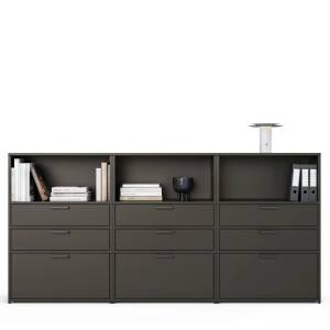 Sideboard Embru eQ Sideboard mit Schubladen und offenen Regalfächern