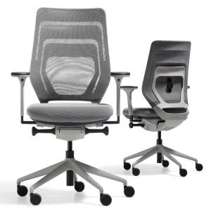 FM Büromöbel fm asiento ergonomischer Bürodrehstuhl mit Netzrückenlehne