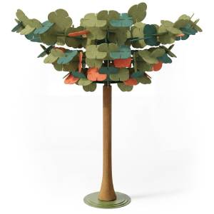 Freistehendes Akustikelement König + Neurath BLOOM.TREE mit weit ausladender organischer Baumkrone