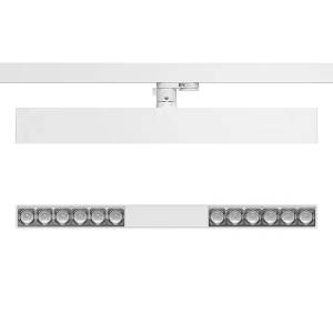 ERCO Compar linear Stromschienen-Downlight mit linearer Lichtaustrittsfläche für die Bürobeleuchtung