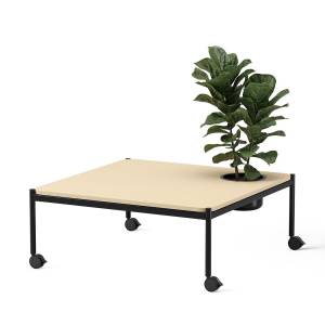 Pflanztisch Skandiform Plantéa – niedriges mobiles Modul mit integrierter Pflanzöffnung und Rollen