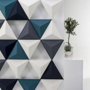 Akustik Wandpaneele blau Design Akustik Büro Akustikelemente, Abstracta, Akustik Elemente Aircone