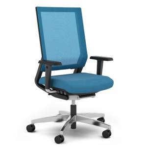 Bürostuhl blau Bürodrehstühle Netzgewebe viasit, impulse Bürodrehstuhl