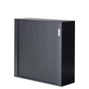 Rolladenschrank Büro Büroschränke mit Rolladen Büroschrank schwarz, anthrazit, Zemp, LUZIFER Rollladenschrank
