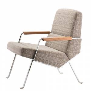 Loungesessel Stoff Büro Clubsessel Design Loungemöbel grau rosconi, Objektmöbel - KOLLEKTION.58 Fauteuil