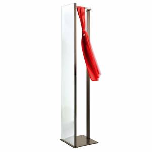 Kleiderständer Stahl Standspiegel Garderobe, D-Tec, Top