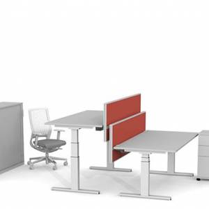 Tisch Trennwände Büro Trennwand Schreibtisch, Zemp, Akustik Ansatzwand PRO 40