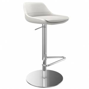 Barhocker grau Leder Barstuhl Brunner crona bar