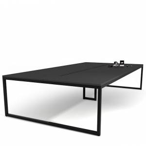 Großer Schreibtisch schwarz | Büro Schreibtische schwarz | Büromöbel, KIM, Massimo Bürotisch