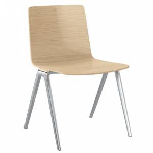 Besucherstuhl Holz Besucherstühle Konferenzstühle ohne Armlehnen Cafeteria Stühle, Brunner, A-Chair 9702