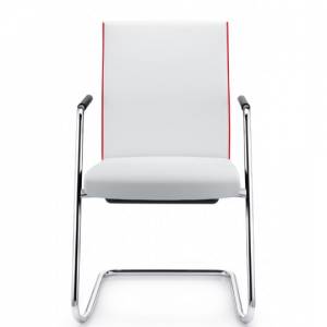 Besucherstuhl weiss Konferenzstühle Freischwinger Züco, Cubo Classic Besucherstuhl