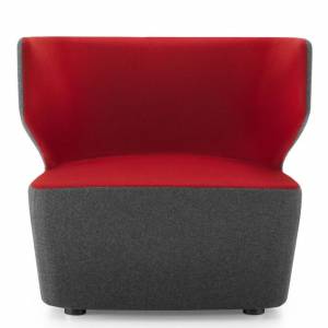 Loungesessel Clubsessel exklusive Design Loungemöbel rot, Girsberger, Pablo