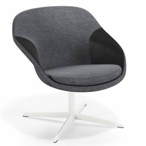 Bürosessel Loungesessel Stoff grau exklusive Loungemöbel, Materia, Pax