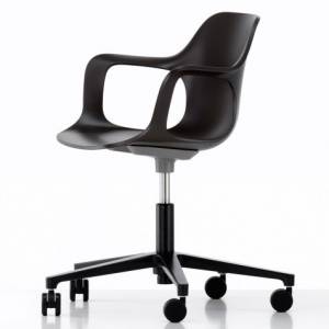 vitra Bürostuhl Schale schwarz Bürodrehstuhl, vitra, HAL Armchair Studio