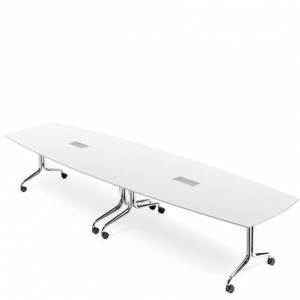 Grosse Konferenztische Büro Konferenztisch weiss Büromöbel fahrbar Rolltisch Interstuhl, NESTYis3