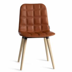 Besucherstuhl Holz Besucherstühle braun Leder Konferenzstühle Cafeteria Stühle, offecct, Bop Wood