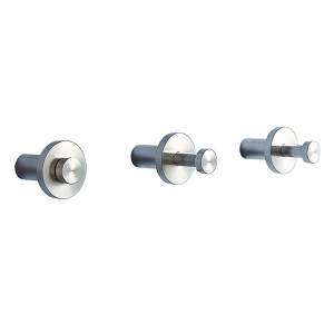 Garderobenknopf Stahl Garderobe Kleiderbügel, D-Tec, Easy