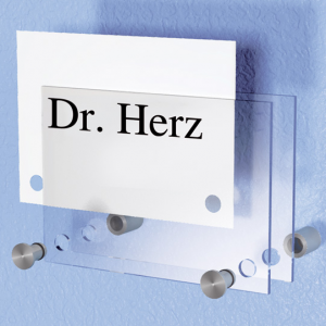 Diverse Accessoires, Kerkmann, Wand- und Tisch-Schildsystem Sign