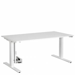 Schreibtisch höhenverstellbar Mechanismus ergonomische Büromöbel Schreibtische weiß  Sara, Conte - T-Fuss - Sitz-Stehtisch