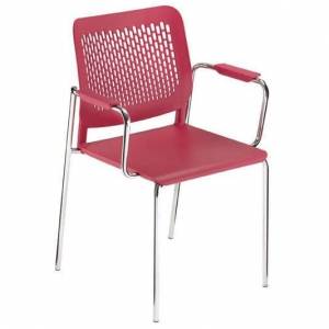 Besucherstuhl rot Konferenzstühle Cafeteria Stühle, Nowy Styl, Calado