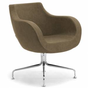 Loungesessel Leder Bürosessel Leder Loungemöbel, fm Büromöbel, Pirum