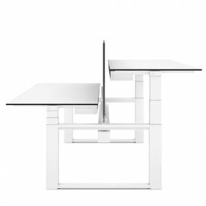 Steh-Sitztisch Lista Office LO LO Extend twin für höhenverstellbare Doppelarbeitsplätze