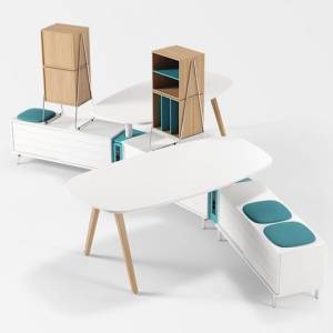 Arbeits-Kombination, Sideboard | modular | Büroschrank, Kinnarps, Space