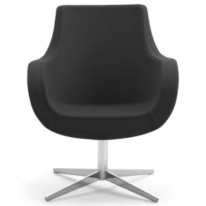 Loungesessel schwarz Stoff Loungemöbel, fm Büromöbel, Pirum