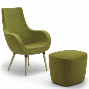Lounge Sessel Stoff grün Sessel Büro Design , fm Büromöbel, Pirum