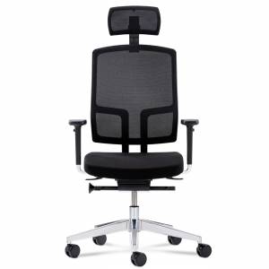 Drehstühle Büro schwarz Bürostühle mit Armlehnen, fm Büromöbel, NetGo