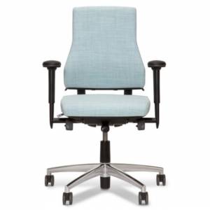 Ergonomischer Bürostuhl mit Armlehnen Bürodrehstuhl ergonomisch Büro grau, BMA-Ergonomics, Axia 2.2