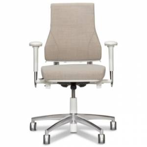 Ergonomischer Bürostuhl beige mit Armlehnen Bürodrehstuhl ergonomisch Büro BMA-Ergonomics, Axia 2.3
