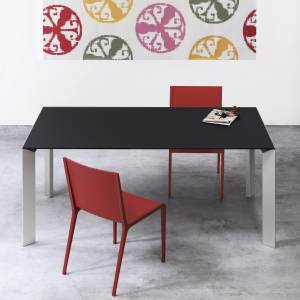 Schwarzer Schreibtisch modern Schreibtische Design schwarze Büromöbel, Kristalia, Nori