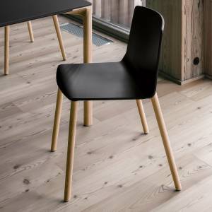 Besucher- und Konferenzstühle | Cafeteria/ Mensa Stühle, Kristalia, Rama Wood Base