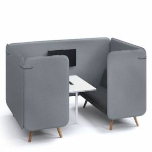 Lounge Möbel Büro grau Loungesofa Design, König + Neurath, NET.WORK.PLACE ORGANIC