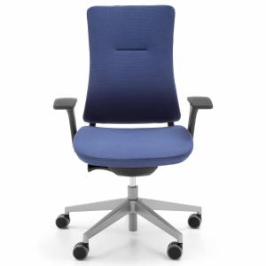 Ergonomischer Bürostuhl mit Armlehnen blau, profim, Violle