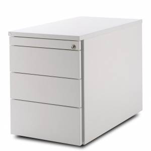Rollcontainer Metall mobile Bürocontainer Metall fm Büromöbel, Container grifflos
