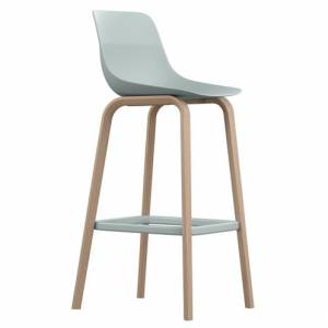 Barhocker grau Barstuhl Holz Brunner Crona light bar