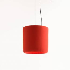 Büro Deckenleuchten rot  Pendelleuchte  LED Büroleuchte, BuzziSpace, Akustik Pendelleuchte BuzziProp LED