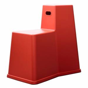 stapelbarer Hocker rot Kunststoff vitra, Stool-Tool