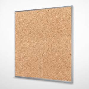 Wandtafeln | Pinnwand, o+c system - adeco, Korktafel Aluminiumrahmen